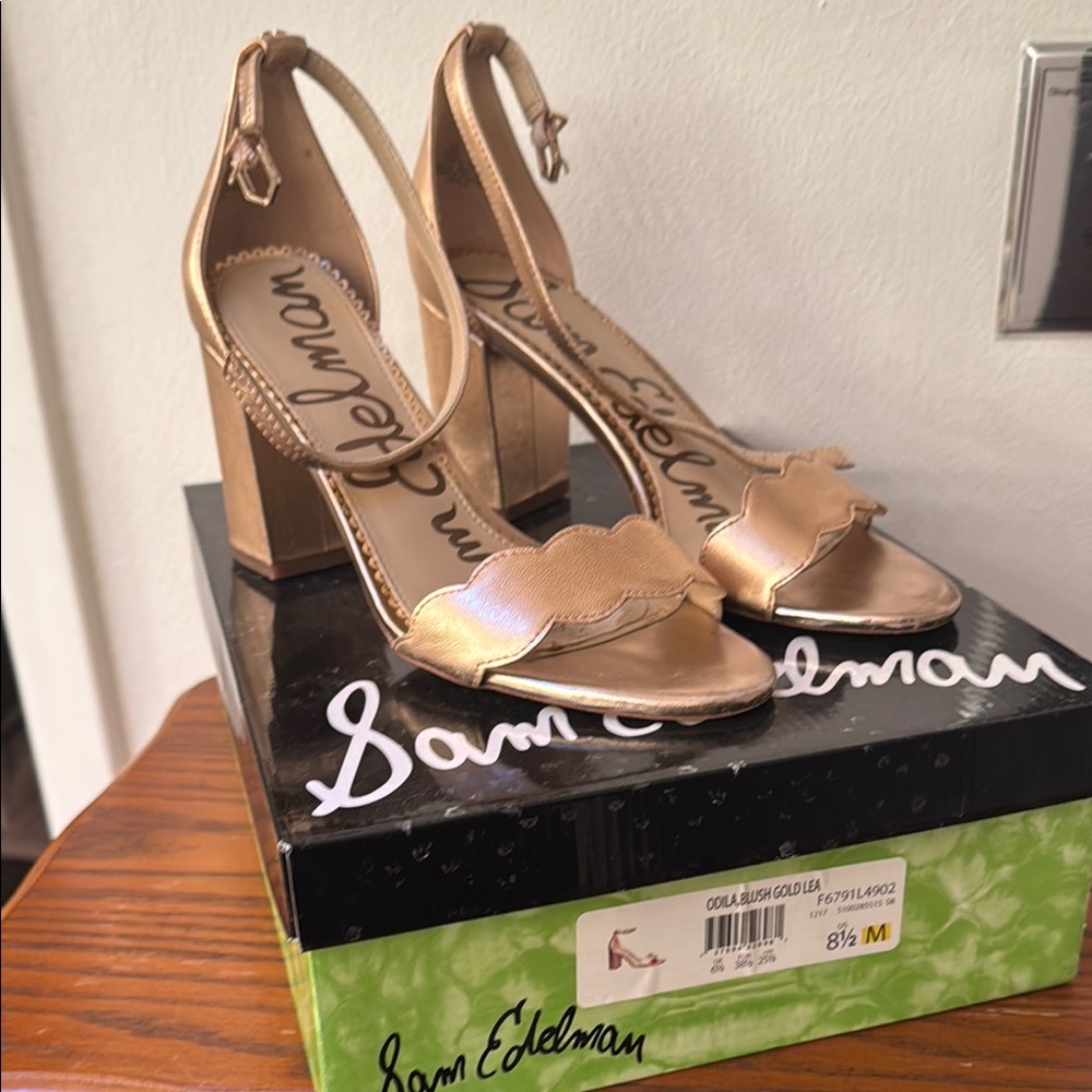Sam Edelman Blush Gold Odila Heels